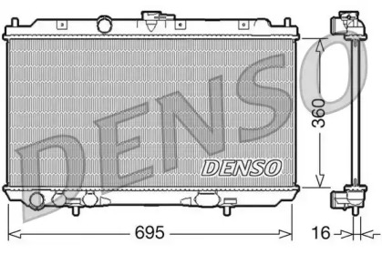 Водяной радиатор DENSO для NISSAN PRIMERA Hatchback (P12) 2.0
