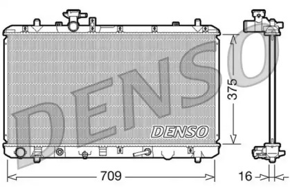 Водяной / масляный радиатор DENSO для SUZUKI SX4 (EY, GY) 1.6 VVT 4x4 (RW 416)