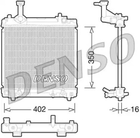 Водяной радиатор DENSO для NISSAN PIXO (UA0) 1.0