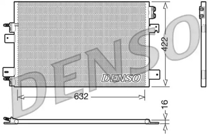 Конденсатор DENSO для JEEP COMPASS (MK49) 2.0