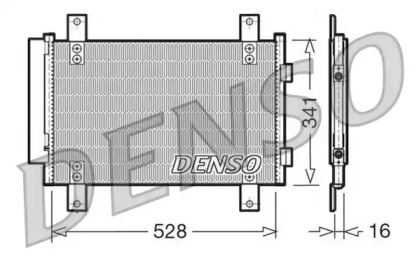 Конденсатор DENSO для PEUGEOT BOXER автобус (244, Z_) 2.8 HDi