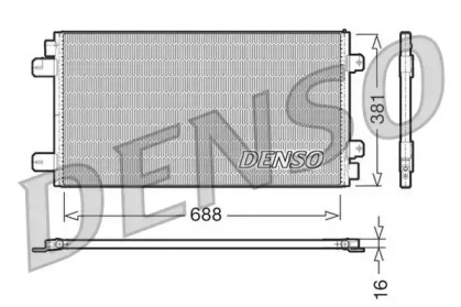 Конденсатор DENSO для NISSAN INTERSTAR Фургон (X70) dCi 120