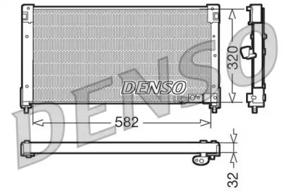 Конденсатор DENSO для HONDA ACCORD V (CC, CD) 2.0 i
