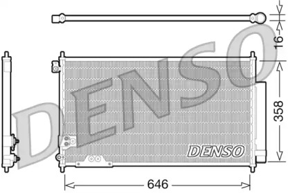 Конденсатор DENSO для HONDA ACCORD VII Tourer (CM, CN) 2.2 i-CTDi (CN2)