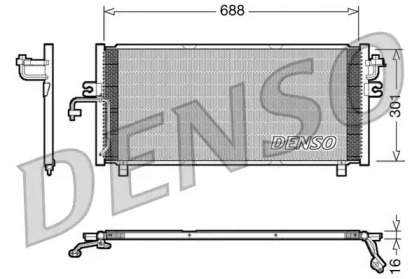 Кондиционер DENSO для NISSAN PRIMERA Traveller (WP11) 2.0 TD