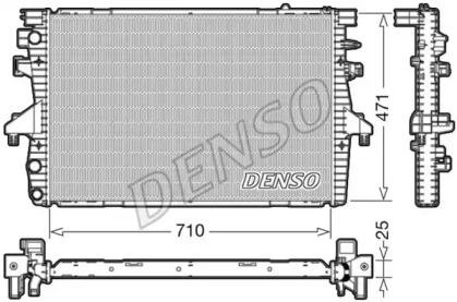 Водяной / масляный радиатор DENSO для VW MULTIVAN V (7HM, 7HN, 7HF, 7EF, 7EM, 7EN) 1.9 TDI