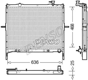Водяной / масляный радиатор DENSO для KIA SORENTO I (JC) 2.5 CRDi
