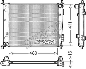 Водяной радиатор DENSO для KIA SOUL (AM) 1.6 CVVT