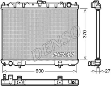 Водяной / масляный радиатор DENSO для NISSAN X-TRAIL (T30) 2.2 Di 4x4