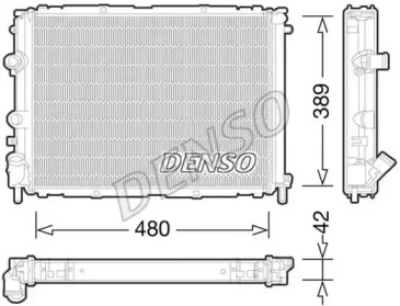 Водяной / масляный радиатор DENSO для RENAULT KANGOO (KC0/1_) 1.4 (KC0C, KC0H, KC0B, KC0M)
