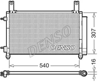 Конденсатор DENSO для CHEVROLET SPARK 0.8
