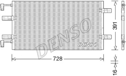 Конденсатор DENSO для NISSAN PRIMASTAR Фургон (X83) 2.0