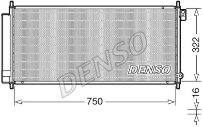 Конденсатор DENSO для HONDA JAZZ II (GD_, GE3, GE2) 1.3 (GD1)