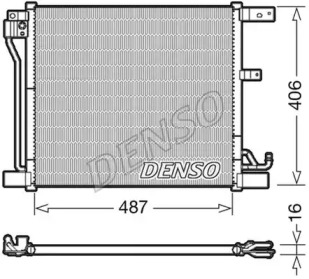 Конденсатор DENSO для NISSAN JUKE (F15) 1.6 DIG-T 4x4