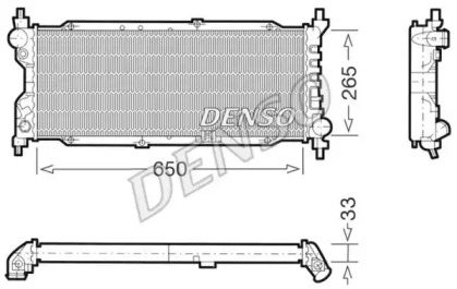 Водяной / масляный радиатор DENSO для CHEVROLET CORSA Пикап 1.7 D