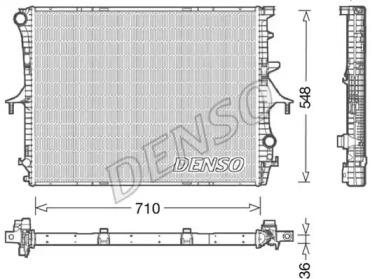 Водяной / масляный радиатор DENSO для PORSCHE CAYENNE (9PA) Turbo 4.5