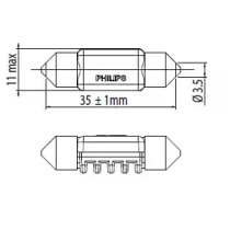 Внутреннее освещение PHILIPS для VW POLO (6R, 6C) 1.2 TDI