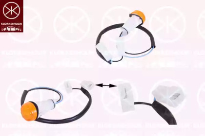 Фонарь указателя поворота KLOKKERHOLM для FIAT PANDA (141_) 1000 4x4