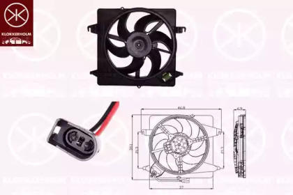 Вентилятор KLOKKERHOLM для FORD STREET KA (RL2) 1.6