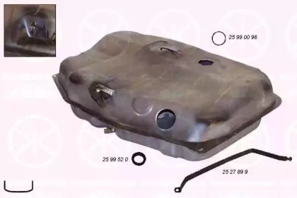 Топливный бак KLOKKERHOLM для FORD ESCORT IV Кабриолет (ALF) 1.6 i