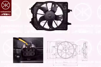 Вентилятор KLOKKERHOLM для FORD FOCUS Turnier (DNW) 1.4 16V