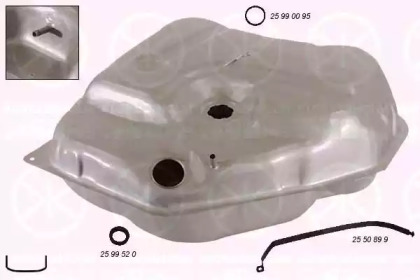 Топливный бак KLOKKERHOLM для FORD SIERRA Хэтчбек (GBC, GBG) 2.3 D