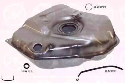 Топливный бак KLOKKERHOLM для FORD SIERRA Хэтчбек (GBC, GBG) 2.0 i DOHC