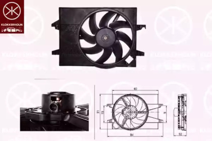 Система воздушного охлаждения KLOKKERHOLM для MAZDA 2 (DY) 1.4 CD