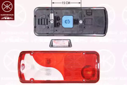 Задний фонарь KLOKKERHOLM для VW CRAFTER 30-50 c бортовой платформой/ходовая часть (2F_) 2.0 TDI