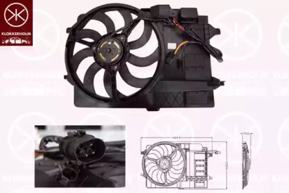 Вентилятор KLOKKERHOLM для MINI MINI Кабриолет (R52) Cooper