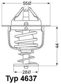 Термостат WAHLER для MITSUBISHI GALANT V (E5_A, E7_A, E8_A) 2.0 V6-24 (E64A, E54A)