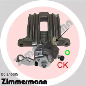Суппорт диского колесного тормозного механизма ZIMMERMANN для VW POLO (6R, 6C) 1.4 TSI