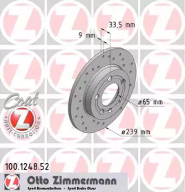 Дисковой тормозной механизм ZIMMERMANN для VW BORA Variant (1J6) 1.4 16V