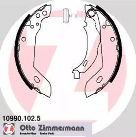Тормозная колодка / накладка ZIMMERMANN для PEUGEOT 205 I (741A/C) 1.7 Diesel