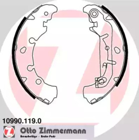 Барабанный тормозной механизм ZIMMERMANN для MAZDA 121 III (JASM, JBSM) 1.8 D