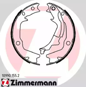 Барабанный тормозной механизм ZIMMERMANN для KIA SOUL (AM) 1.6 CVVT