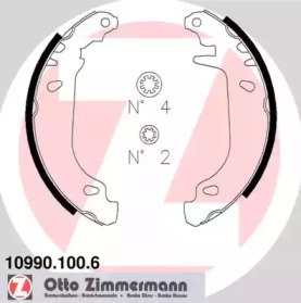 Тормозная колодка / накладка ZIMMERMANN для RENAULT CLIO I (B/C57_, 5/357_) 1.4