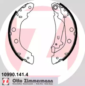 Барабанный тормозной механизм ZIMMERMANN для NISSAN KUBISTAR (X76) 1.5 dCi