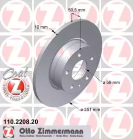 Тормозной диск ZIMMERMANN для ALFA ROMEO 164 (164_) 3.0 24V (164.K1)