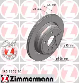 Тормозной диск ZIMMERMANN для BMW 3 (F30, F80) 320 i xDrive