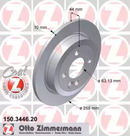 Дисковой тормозной механизм ZIMMERMANN для MINI MINI Кабриолет (R52) Cooper