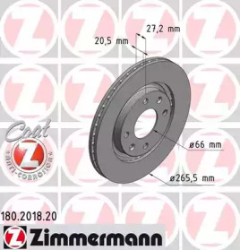 Дисковой тормозной механизм ZIMMERMANN для PEUGEOT 306 Кабриолет (7D, N3, N5) 1.8 16V