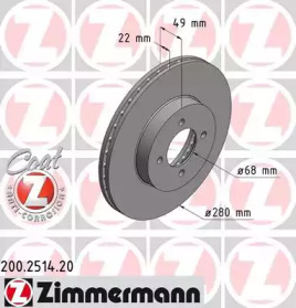 Дисковой тормозной механизм ZIMMERMANN для NISSAN PRIMERA Traveller (WP11) 2.0 TD