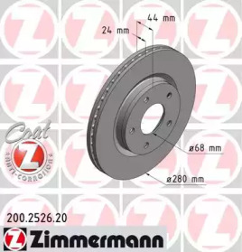 Дисковой тормозной механизм ZIMMERMANN для NISSAN JUKE (F15) 1.6 DIG-T 4x4