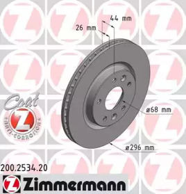 Дисковой тормозной механизм ZIMMERMANN для NISSAN LEAF (ZE0) Electric