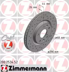 Дисковой тормозной механизм ZIMMERMANN для NISSAN LEAF (ZE0) Electric
