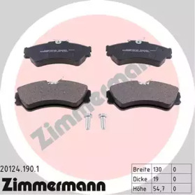 Дисковой тормозной механизм ZIMMERMANN для VW TRANSPORTER IV c бортовой платформой/ходовая часть (70XD) 1.9 TD