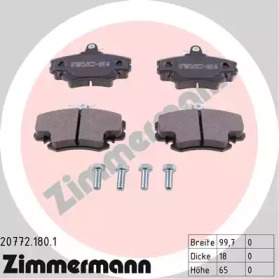 Тормозные колодки ZIMMERMANN для DACIA LOGAN (LS_) 1.6 (LSOB, LSOD, LSOF, LSOH)
