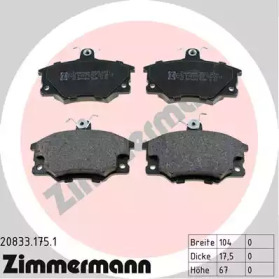 Тормозные колодки ZIMMERMANN для ALFA ROMEO 146 (930_) 1.7 i.e. 16V (930.B1)