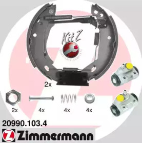 Тормозная колодка / накладка ZIMMERMANN для PEUGEOT 205 I (741A/C) 1.7 Diesel